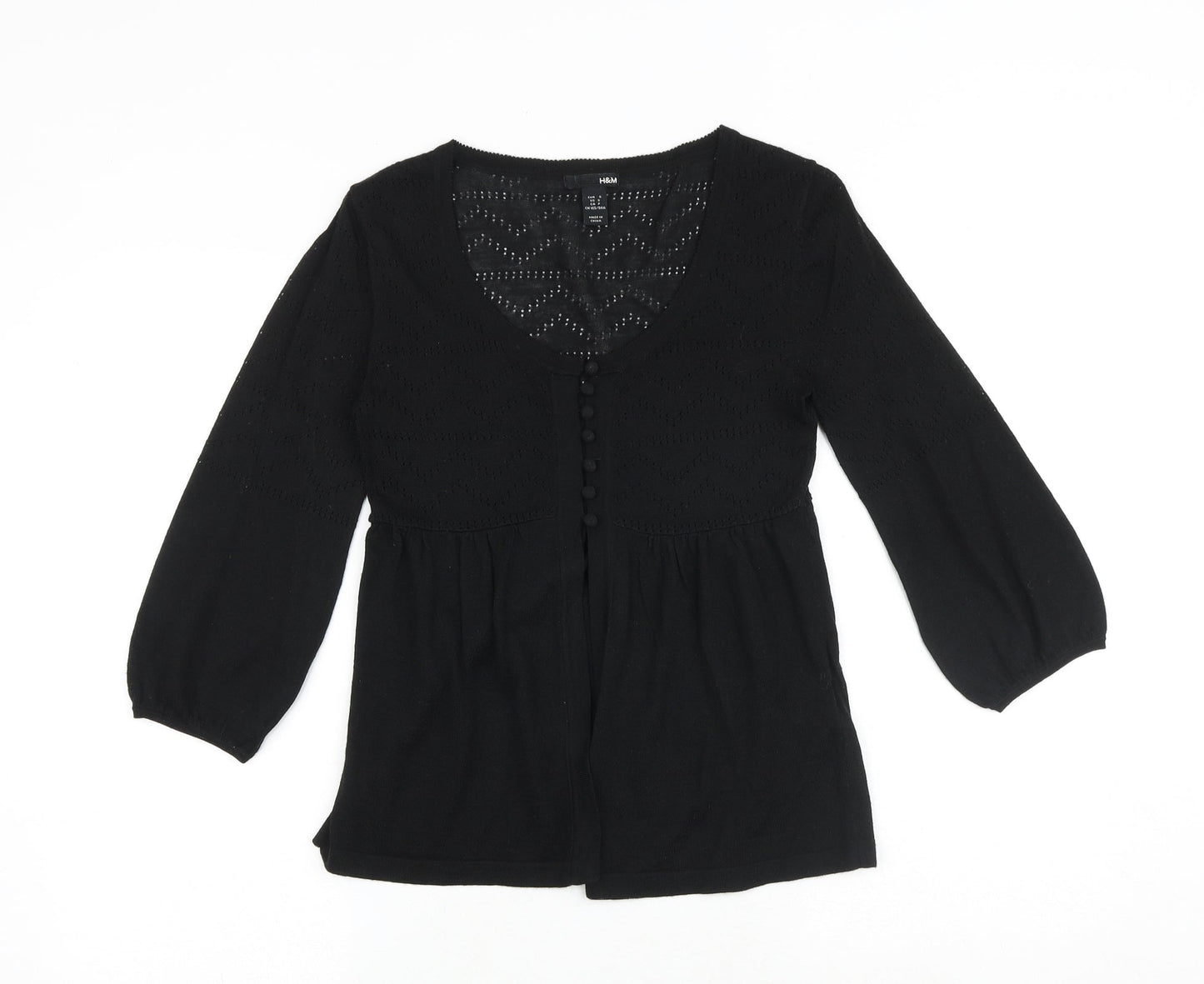Womens UK Size S H&M Black Pullover Jumper