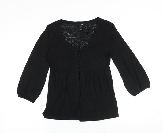 Womens UK Size S H&M Black Pullover Jumper