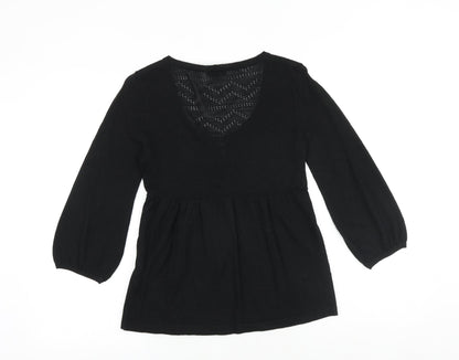 Womens UK Size S H&M Black Pullover Jumper