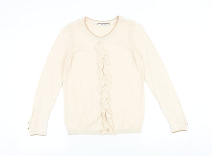 Womens UK Size S NAF NAF Beige Pullover Jumper