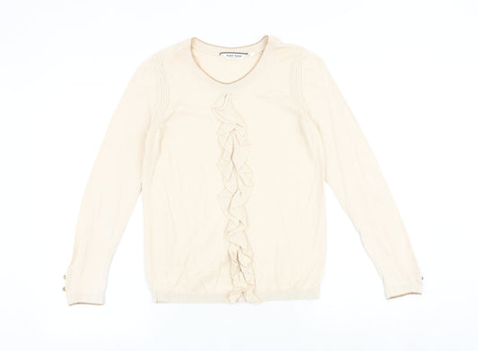 Womens UK Size S NAF NAF Beige Pullover Jumper
