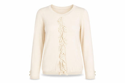 Womens UK Size S NAF NAF Beige Pullover Jumper