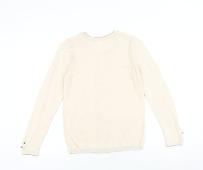 Womens UK Size S NAF NAF Beige Pullover Jumper