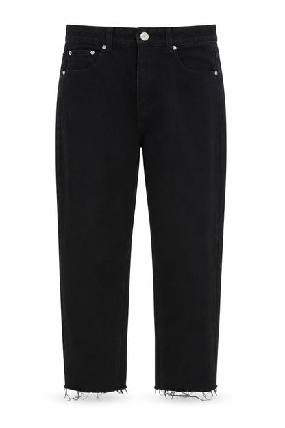 Womens UK Size 8 PRETTYLITTLETHING Relaxed Fit Straight Black Jeans