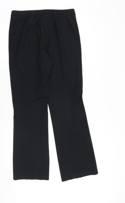 Womens UK Size 10 Marks and Spencer Regular Fit Dress Pants Black Trousers