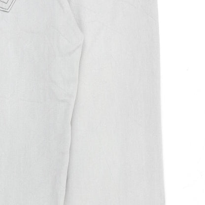 VILA Womens Grey Cotton Skinny Jeans Size 30 in Regular Zip