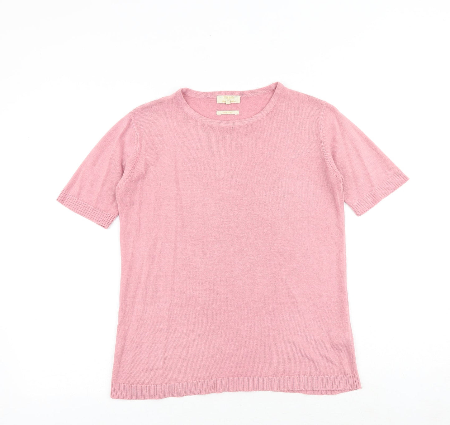 Womens UK Size M SARAH HAMILTON Pink Pullover Jumper