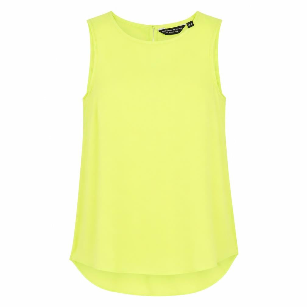 Womens UK Size 10 Dorothy Perkins Green Basic Tank