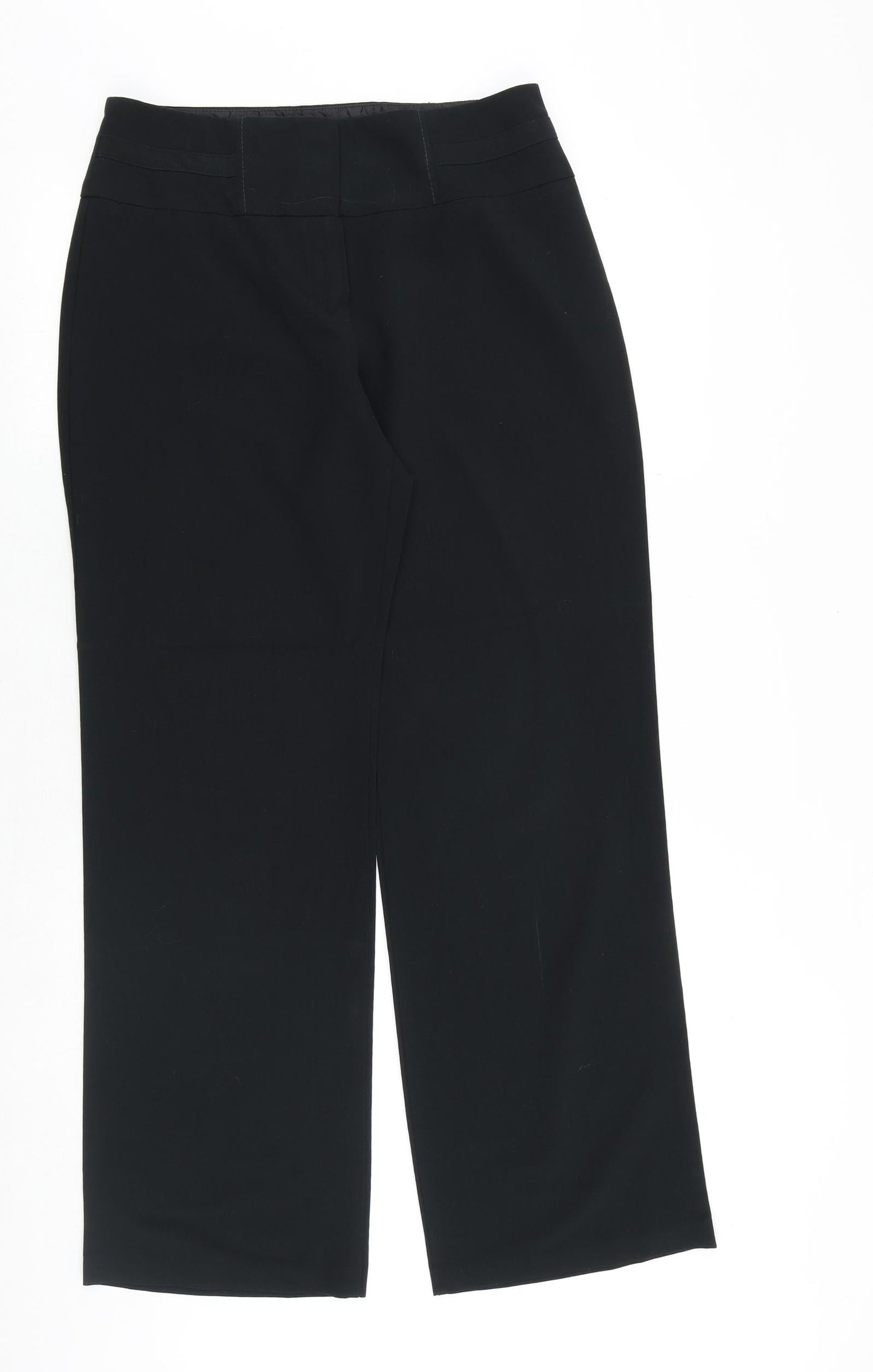 Womens UK Size 12 Marks and Spencer Regular Fit  Black Trousers