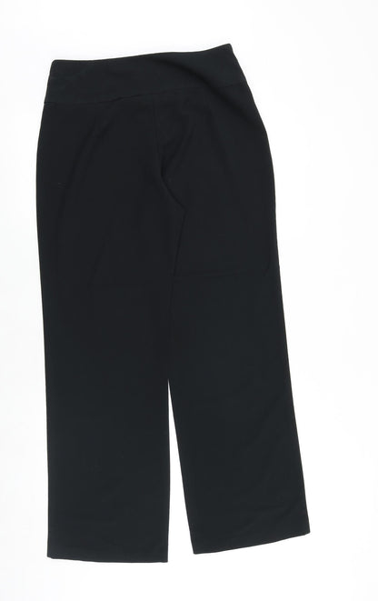 Womens UK Size 12 Marks and Spencer Regular Fit  Black Trousers