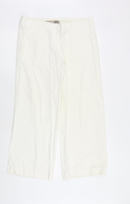 Womens UK Size 36 in South Regular Fit  White Trousers