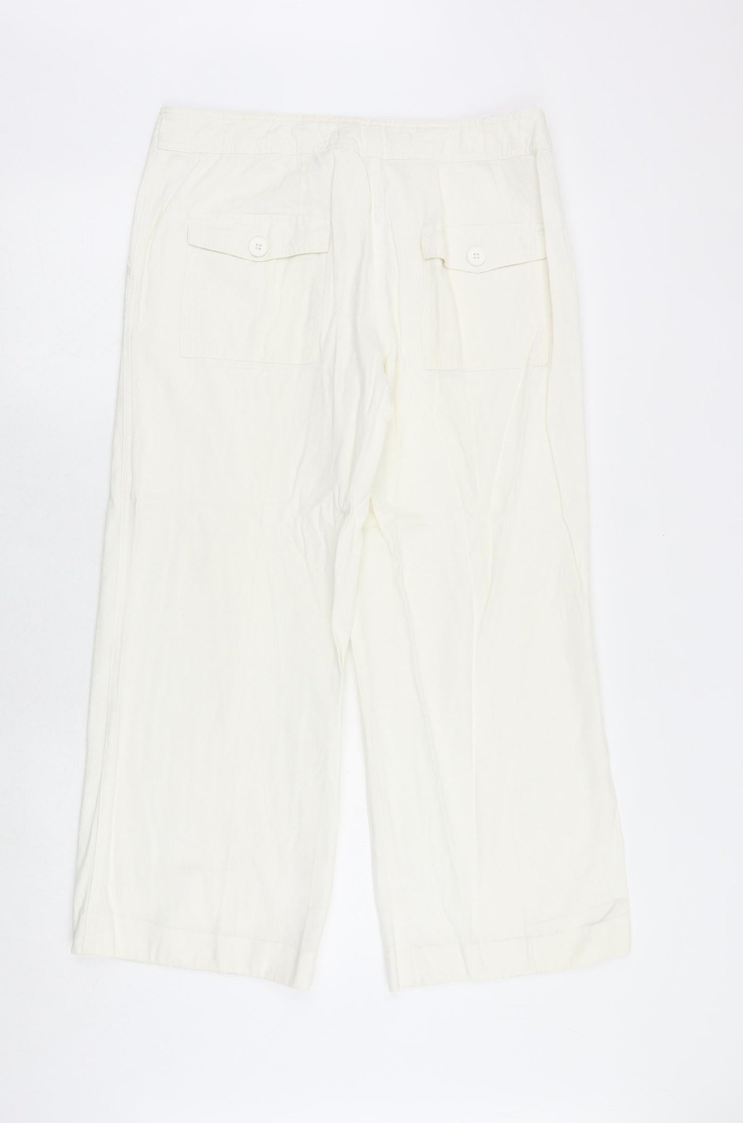 Womens UK Size 36 in South Regular Fit  White Trousers