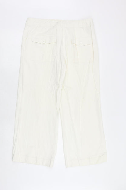 Womens UK Size 36 in South Regular Fit  White Trousers