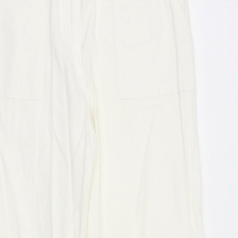 Womens UK Size 36 in South Regular Fit  White Trousers