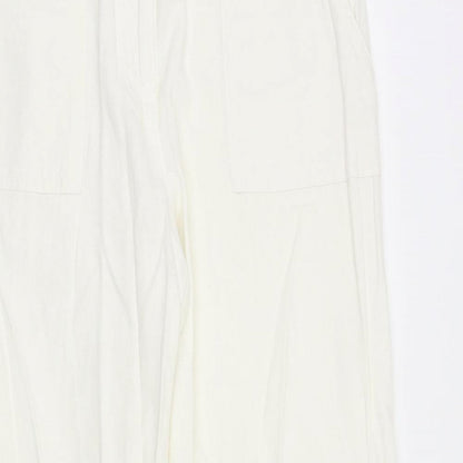 Womens UK Size 36 in South Regular Fit  White Trousers