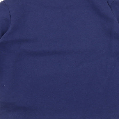 DOMYOS Girls Blue Cotton Pullover Sweatshirt Size 12 Years Pullover