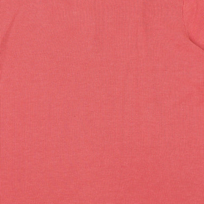 Bonmarché Womens Pink Striped Cotton Basic Blouse Size S Square Neck