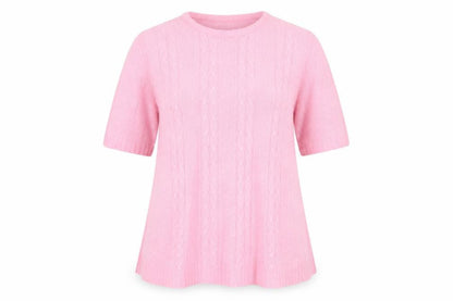 Womens UK Size 14 EWM Pink Basic T-Shirt