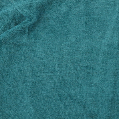 Avant Garde Womens Green Round Neck Acrylic Pullover Jumper Size S - Padded shoulders