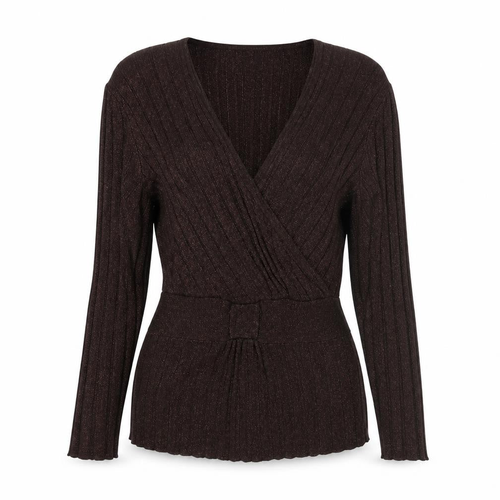 Womens UK Size L Klass Brown Pullover Jumper