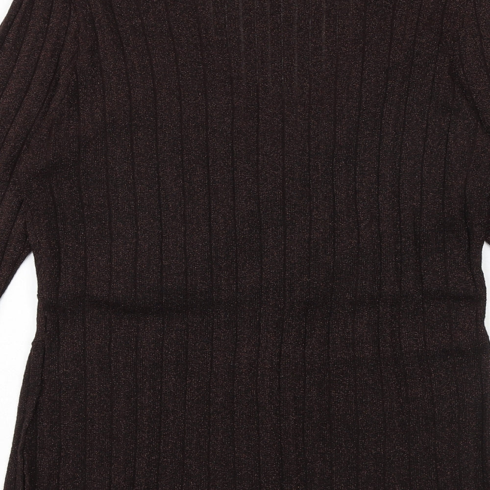 Womens UK Size L Klass Brown Pullover Jumper