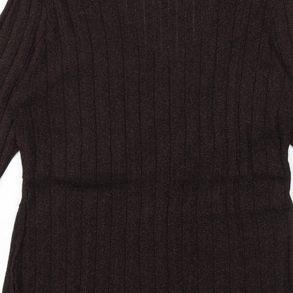 Womens UK Size L Klass Brown Pullover Jumper