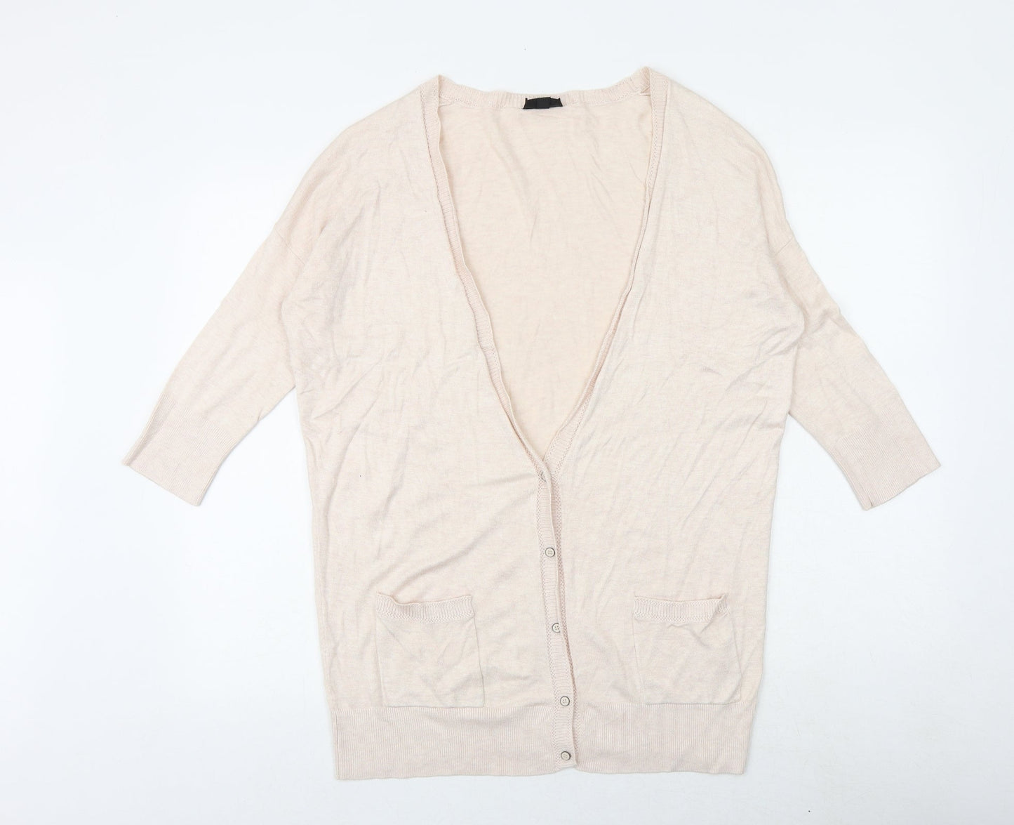 Womens UK Size 10 Topshop Pink Cardigan Jumper