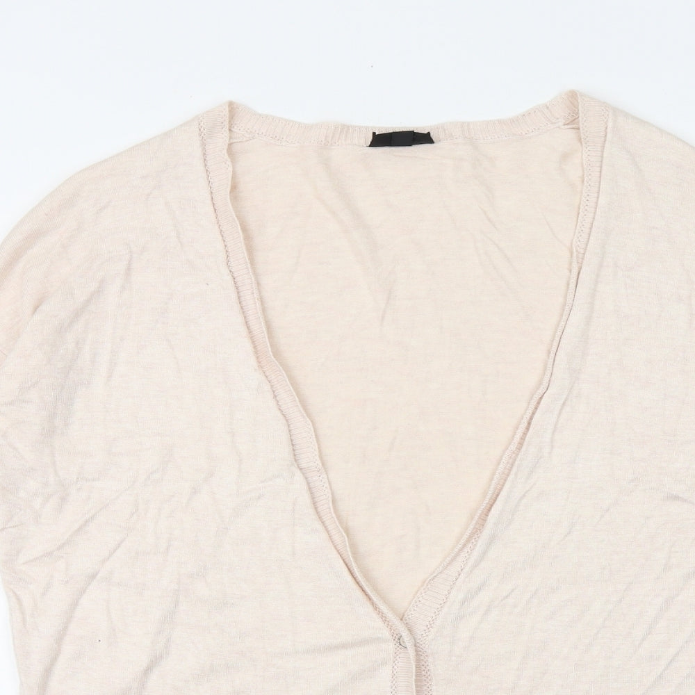 Womens UK Size 10 Topshop Pink Cardigan Jumper