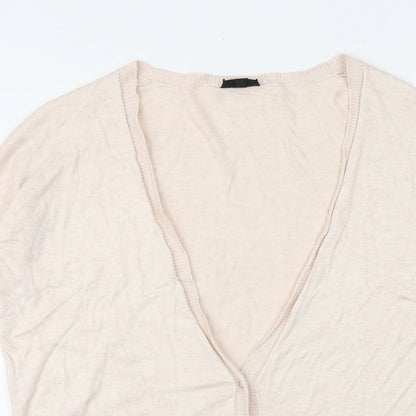 Womens UK Size 10 Topshop Pink Cardigan Jumper