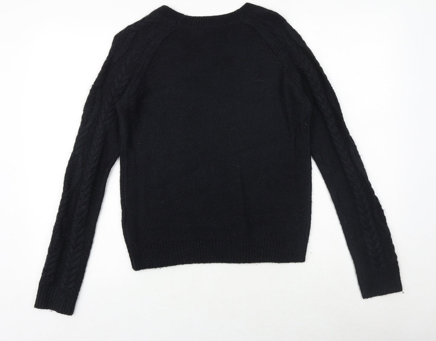Womens UK Size S H&M Black Pullover Jumper