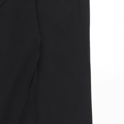N&F Jeans Womens Black Cotton Straight Jeans Size 30 Regular Zip