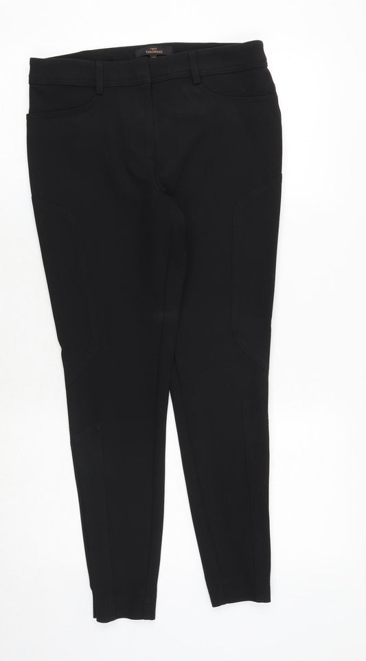 Womens UK Size 10 NEXT Regular Fit Dress Pants Black Trousers