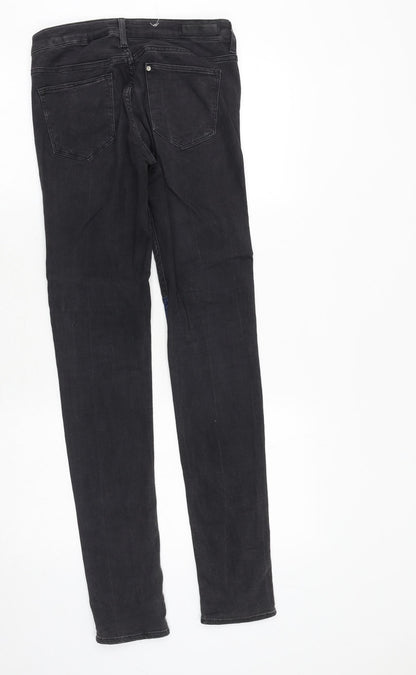 Womens UK Size 27 in H&M Regular Fit Skinny Black Jeans