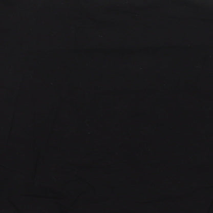 Womens UK Size 4 PRETTYLITTLETHING Black Cropped T-Shirt
