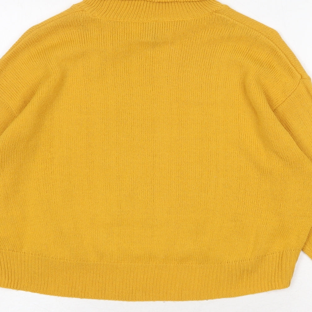 Womens UK Size XS H&M Yellow Pullover Jumper