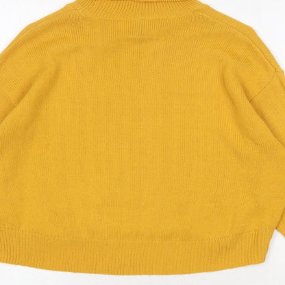 Womens UK Size XS H&M Yellow Pullover Jumper