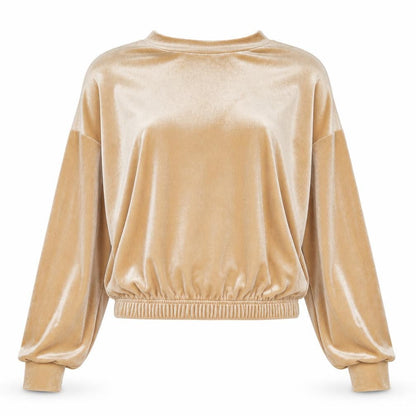 New Look Womens Beige Polyester Pullover Sweatshirt Size 6 Pullover