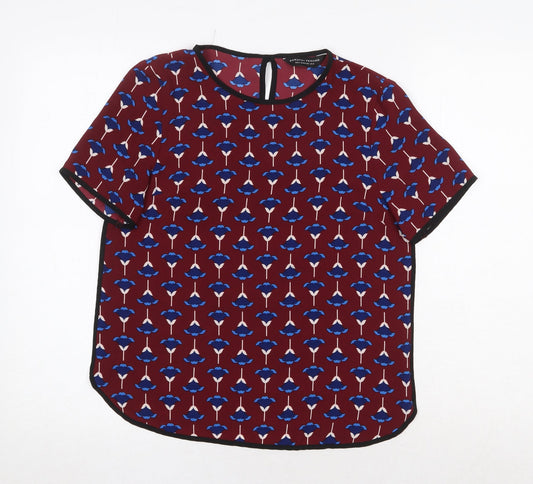 Womens UK Size 6 Dorothy Perkins Red Basic Blouse