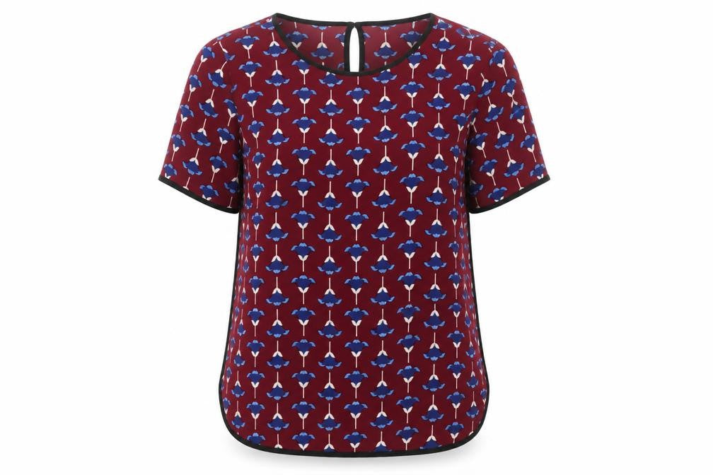 Womens UK Size 6 Dorothy Perkins Red Basic Blouse