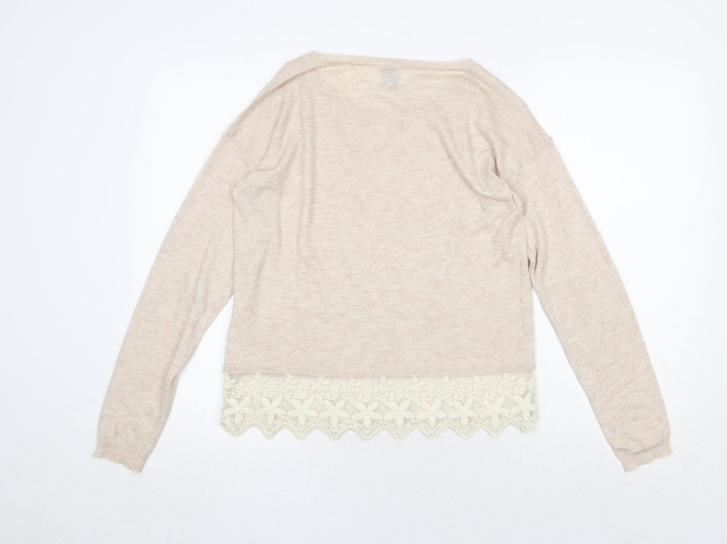 Womens UK Size M Yumi Pink Pullover Jumper