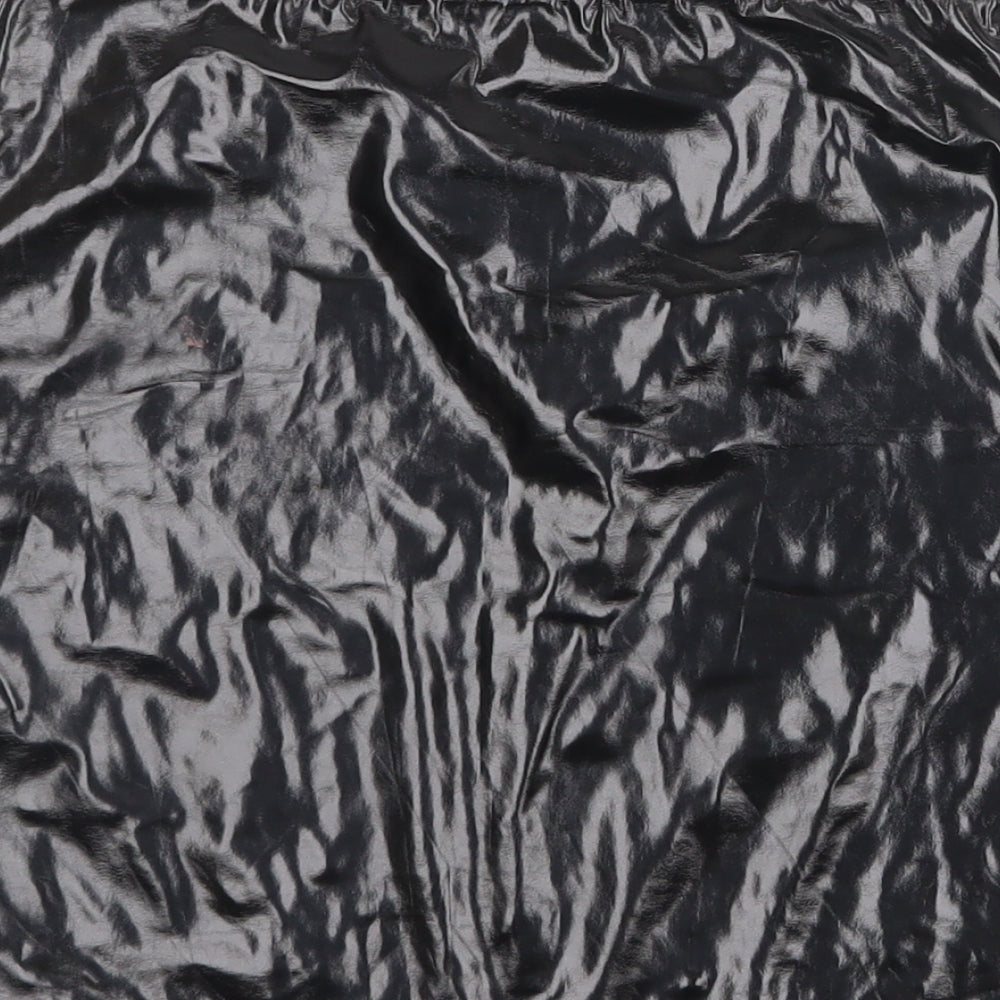 PRETTYLITTLETHING Womens Black Polyester Bandage Skirt Size 6