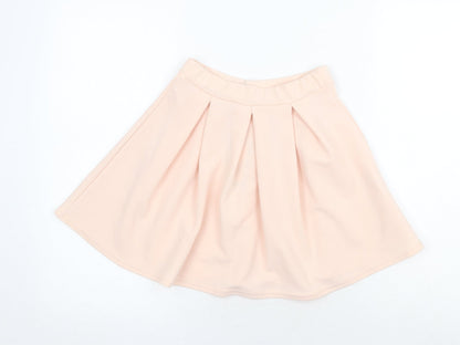 Boohoo Womens Pink Polyester Tulip Skirt Size 6
