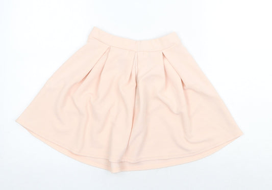 Boohoo Womens Pink Polyester Tulip Skirt Size 6