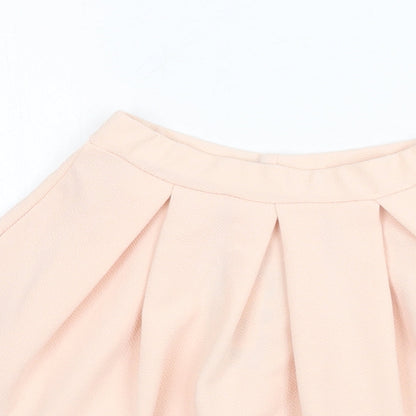 Boohoo Womens Pink Polyester Tulip Skirt Size 6