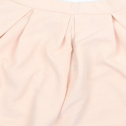 Boohoo Womens Pink Polyester Tulip Skirt Size 6