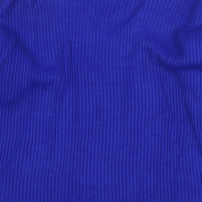 ITEMS Girls Blue V-Neck Acrylic Pullover Jumper Size 11-12 Years Pullover