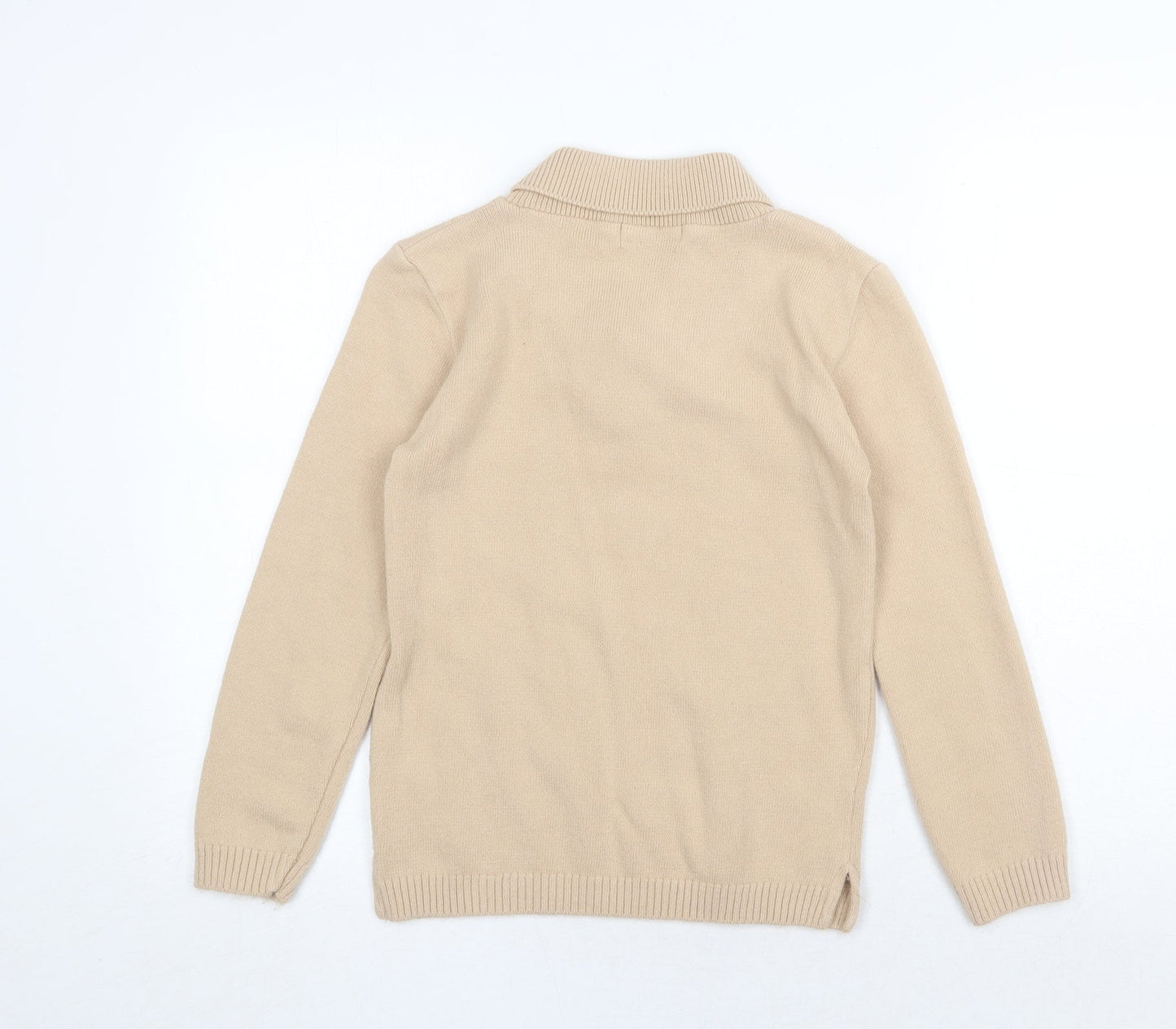 Womens UK Size S Pure & Natural Beige Pullover Jumper
