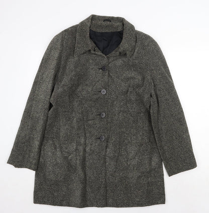 Womens UK Size 16 Richards Grey Overcoat