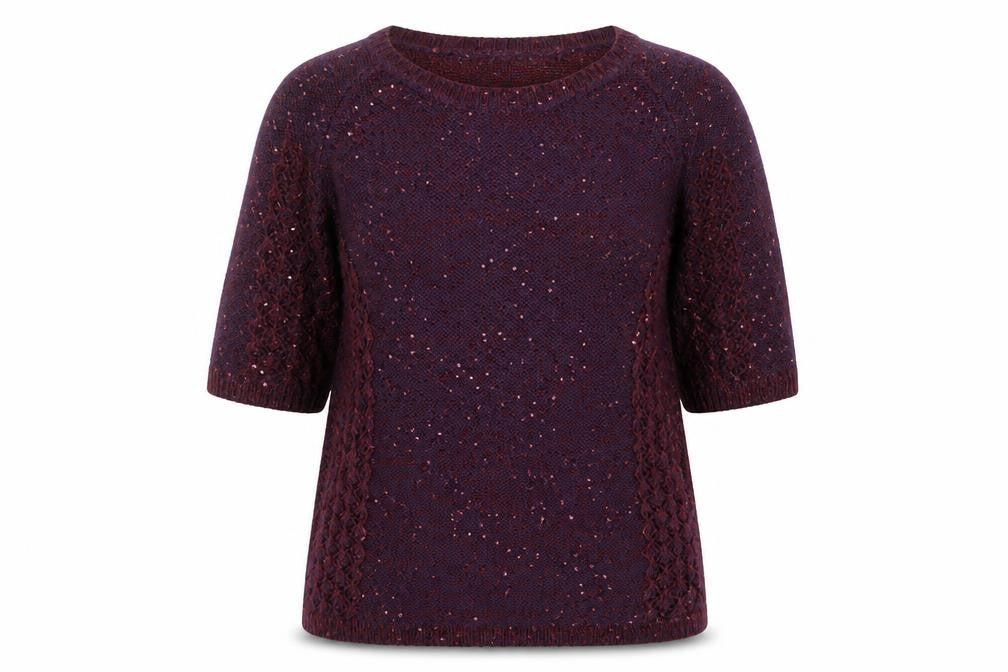 Womens UK Size S Monsoon Purple Pullover Jumper