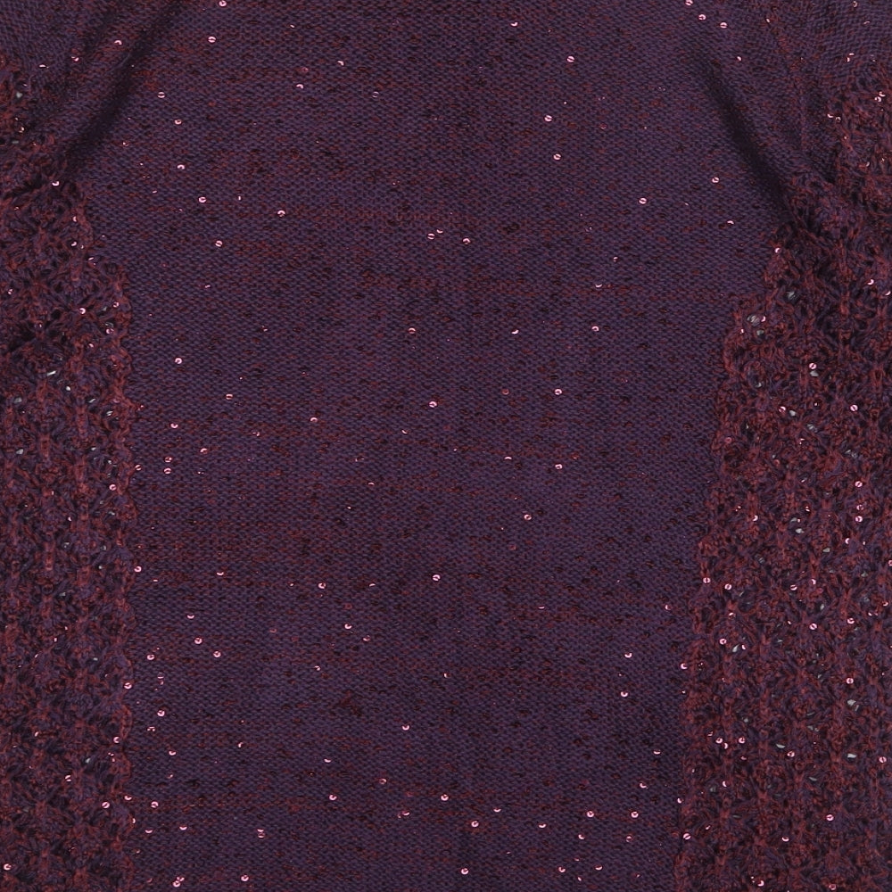 Womens UK Size S Monsoon Purple Pullover Jumper